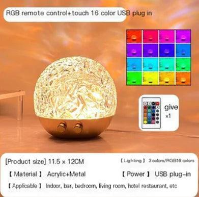 Water Ripple Projector Night Light - ClubOn