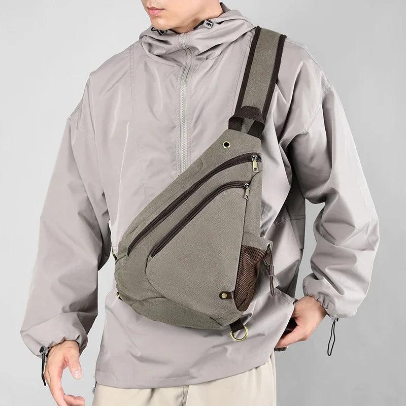 Men's Multifunctional Chest Bag - Casual Crossbody Shoulder Bag - ClubOn