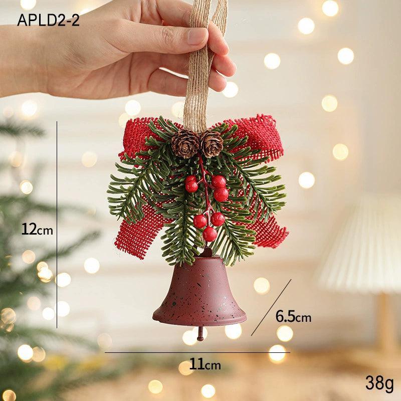Wrought Iron Bell Pendant – Christmas Door Hanging Decor - ClubOn