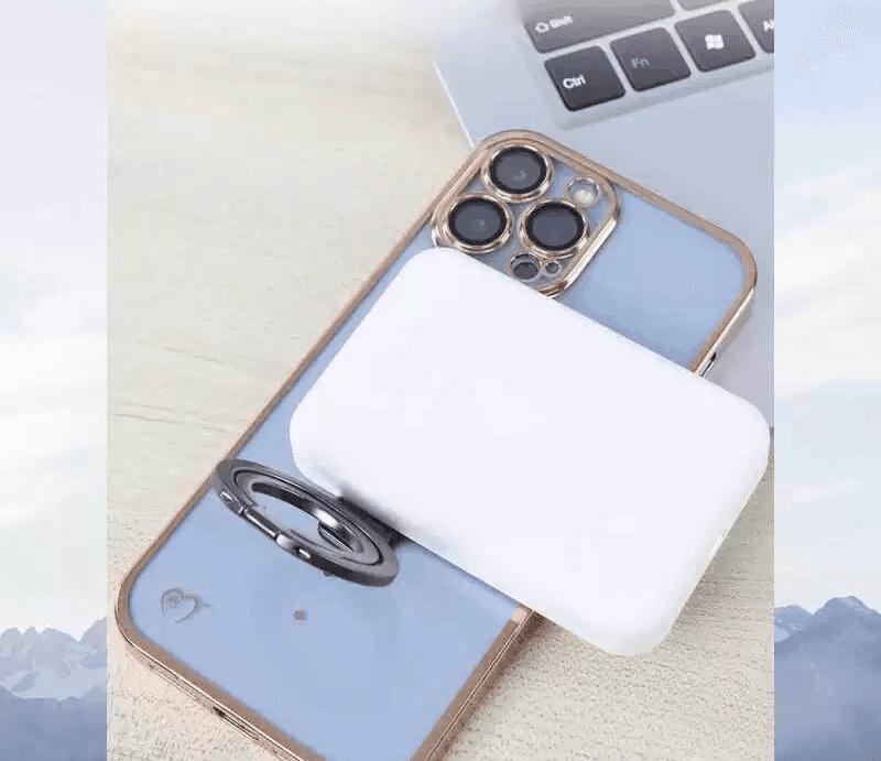 Folding Magnetic Double Ring Mobile Phone Holder – Ultra-Thin Metal Design - ClubOn