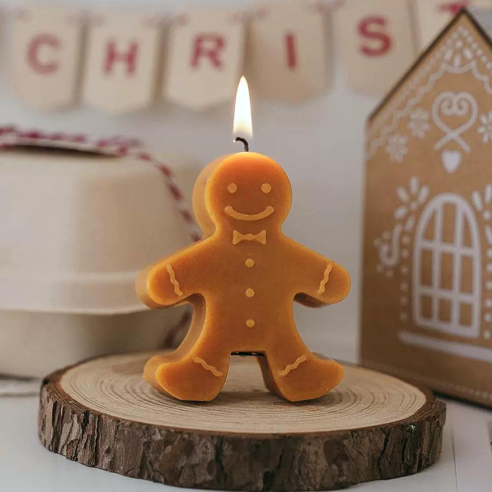 Gingerbread Man Christmas Scented Candle – Aromatherapy Decor - ClubOn