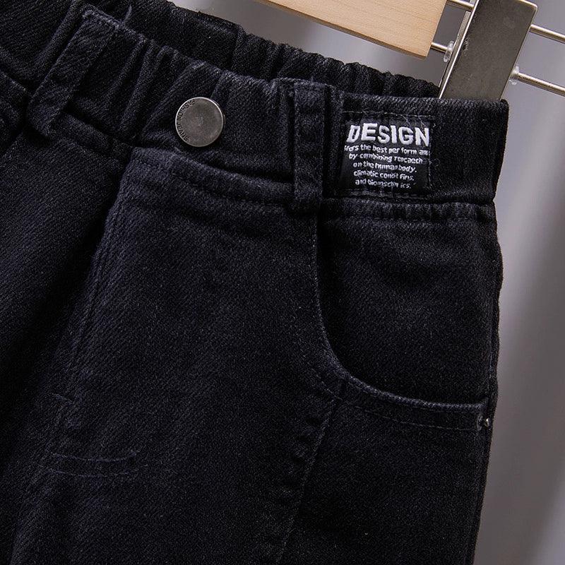 Trendy Boys' Casual Cuffed Jeans - ClubOn
