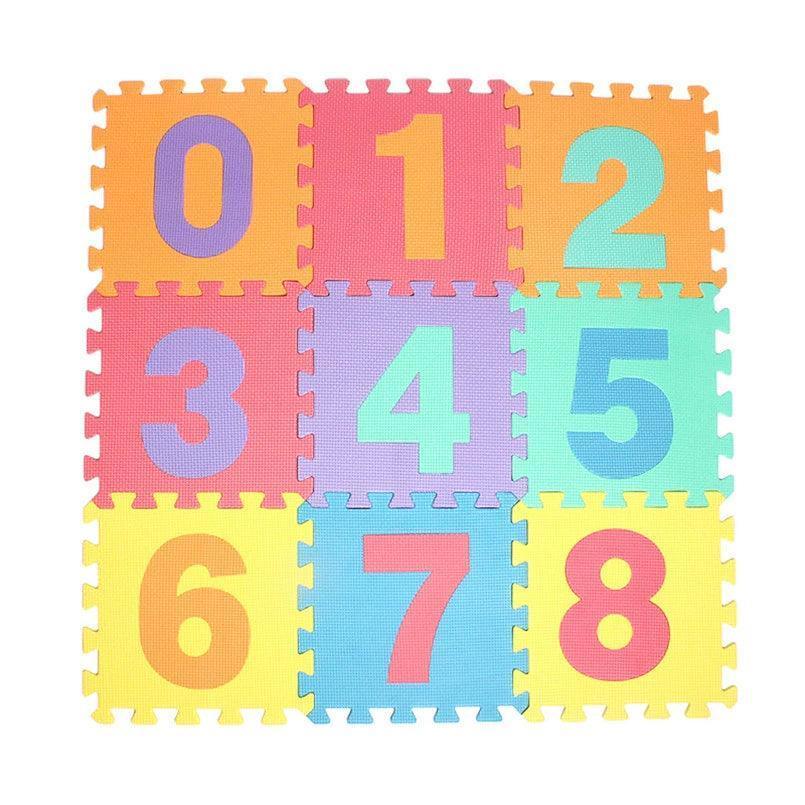 Number, Animal & Fruit Pattern Baby Play Mat Puzzle 30x30cm - ClubOn
