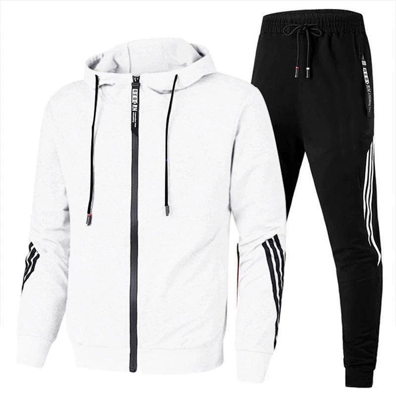 Men's Tracksuit Set – Hoodie, Jacket & Sweatpants Pants Set - ClubOn