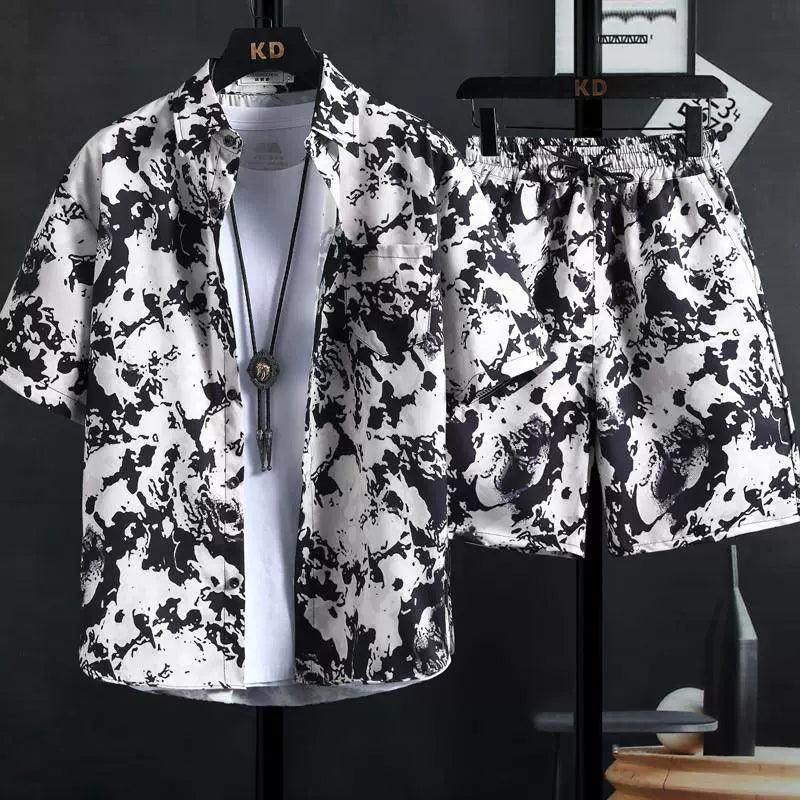 Men's Printed Shirt Set - High Quality Fashionable Outfit - ClubOn