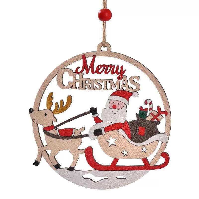 Wooden Christmas Pendants | Festive Holiday Decorations - ClubOn