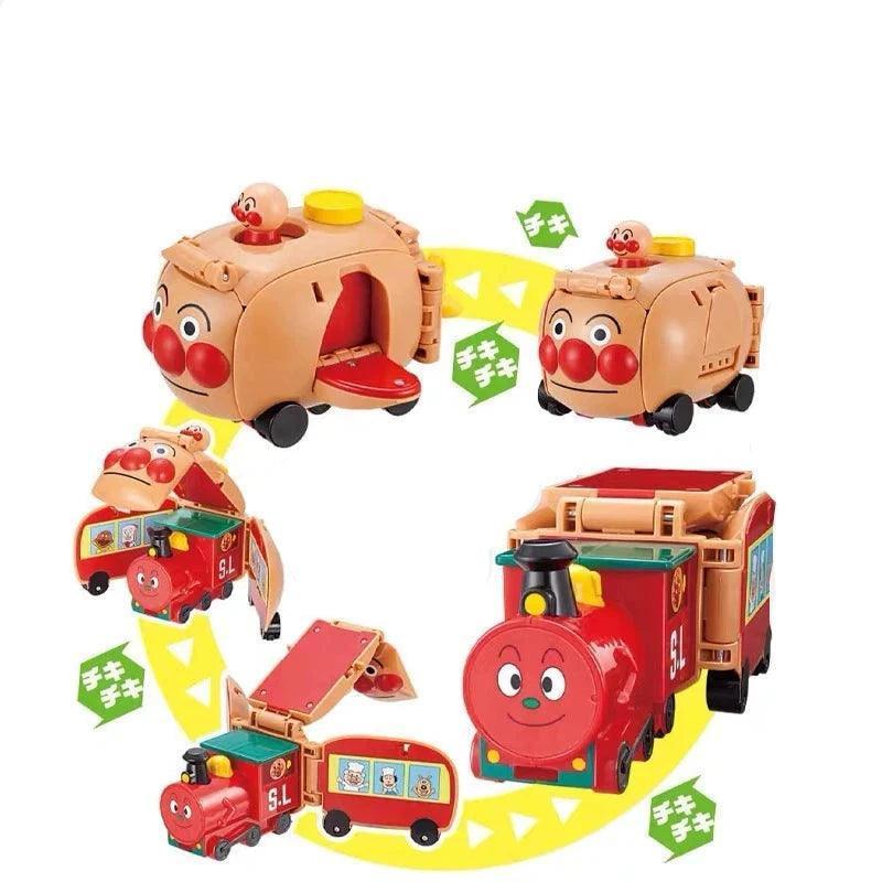 Bandai Anpanman Deformation Toy Car – Flip Train for Kids - ClubOn