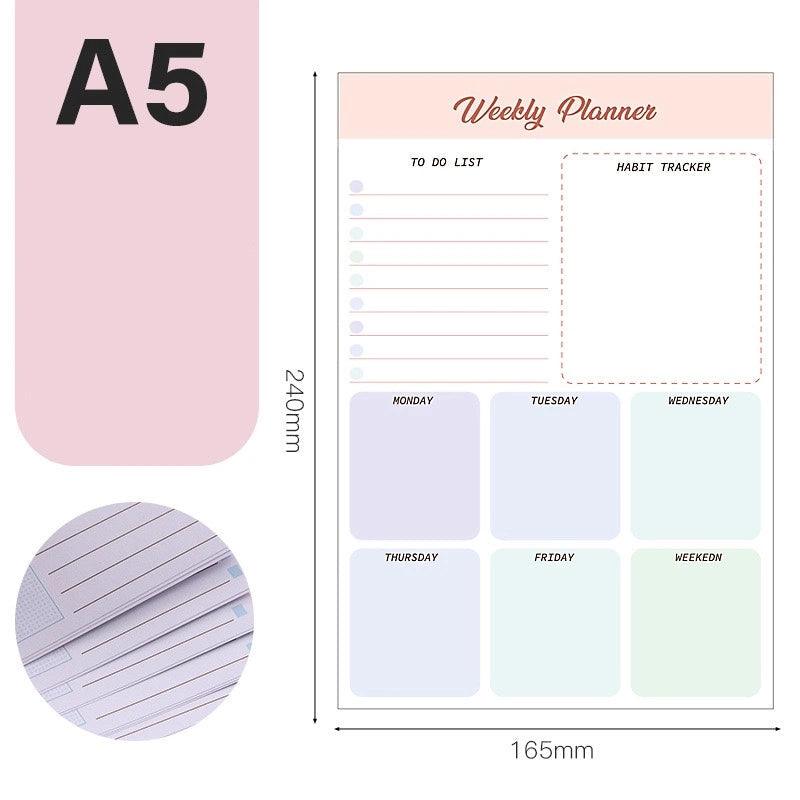 Daily Planner & Weekly Notepad – To-Do List Notebook - ClubOn