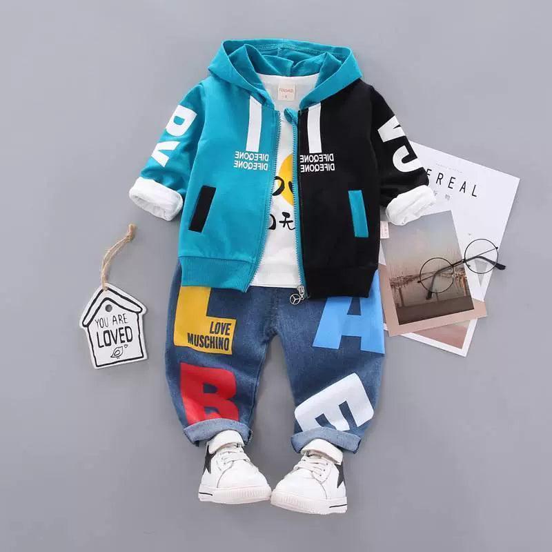 Boys' Jacket, Pants & T-Shirt Set – Stylish Baby Kids Clothes - ClubOn