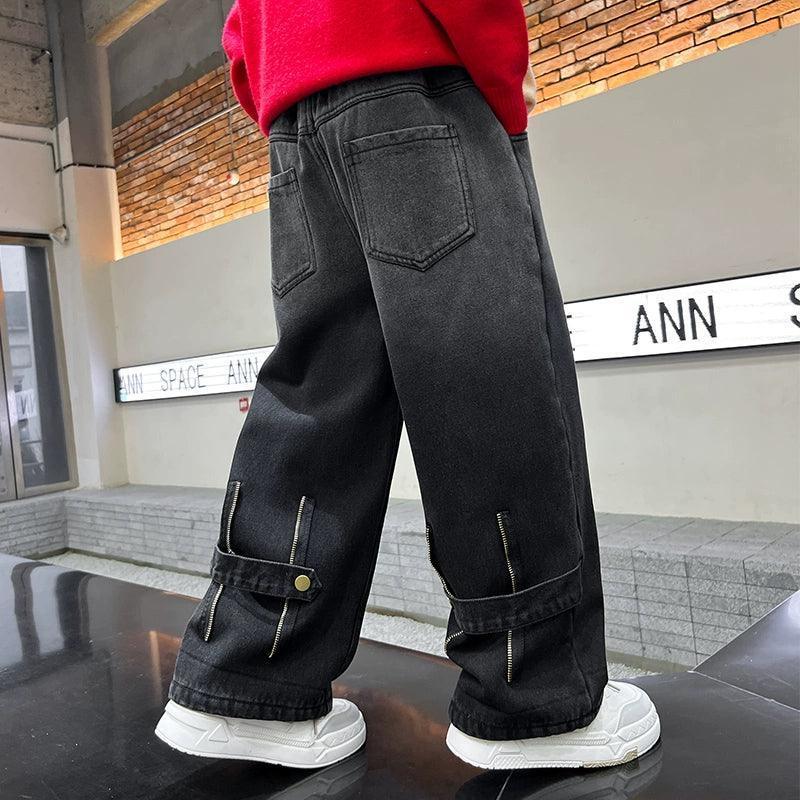 Boys' Thin Gradient Straight Jeans - ClubOn