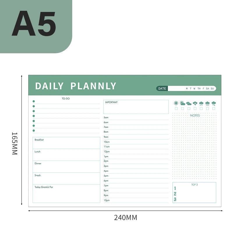Daily Planner & Weekly Notepad – To-Do List Notebook - ClubOn