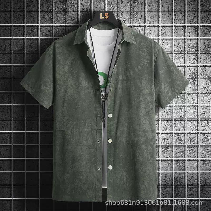 Men's Large Size Trendy Summer Flower Shirt | Comfortable Fit - ClubOn