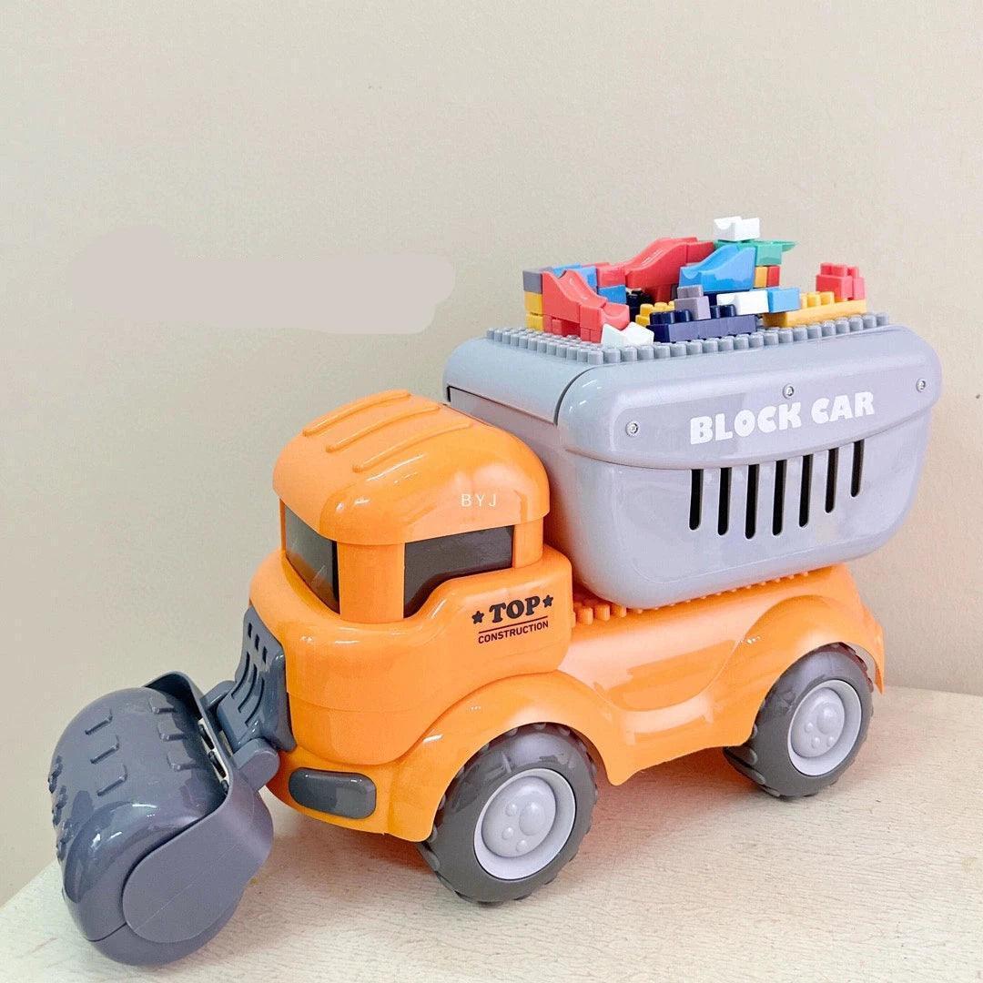 Mr. Man Engineering Building Block Car Toy – Sliding Storage Box - ClubOn