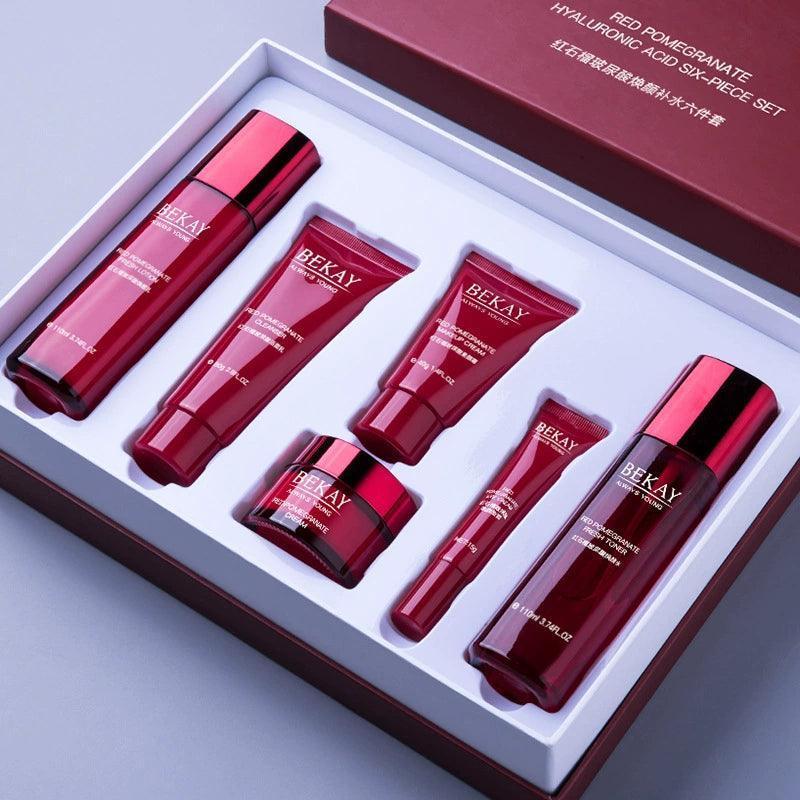 French Bilin Red Pomegranate 6-Piece Skin Care Set - ClubOn