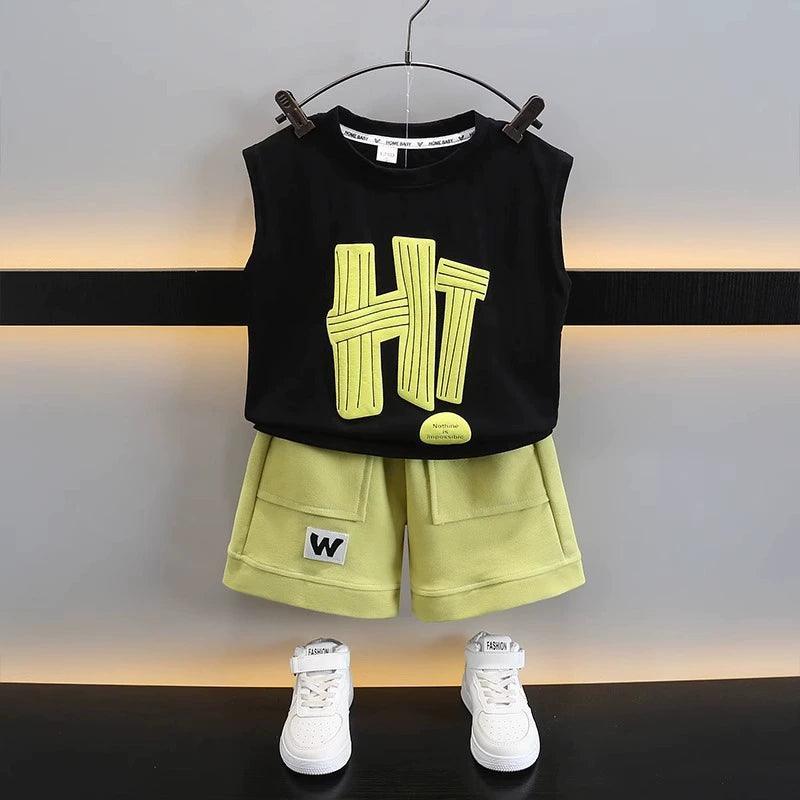 Boys Rogue Summer Vest Suit – Trendy Outfit - ClubOn