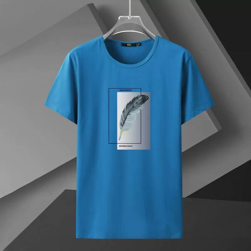 Men's Large Size Short-sleeve T-shirt | Loose Fit Pure Cotton - ClubOn