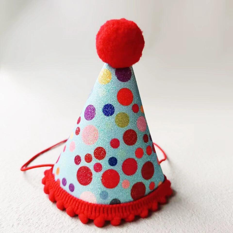 Colorful Ball Pet Party Hat – Holiday & Birthday Decoration for Dogs & Cats - ClubOn
