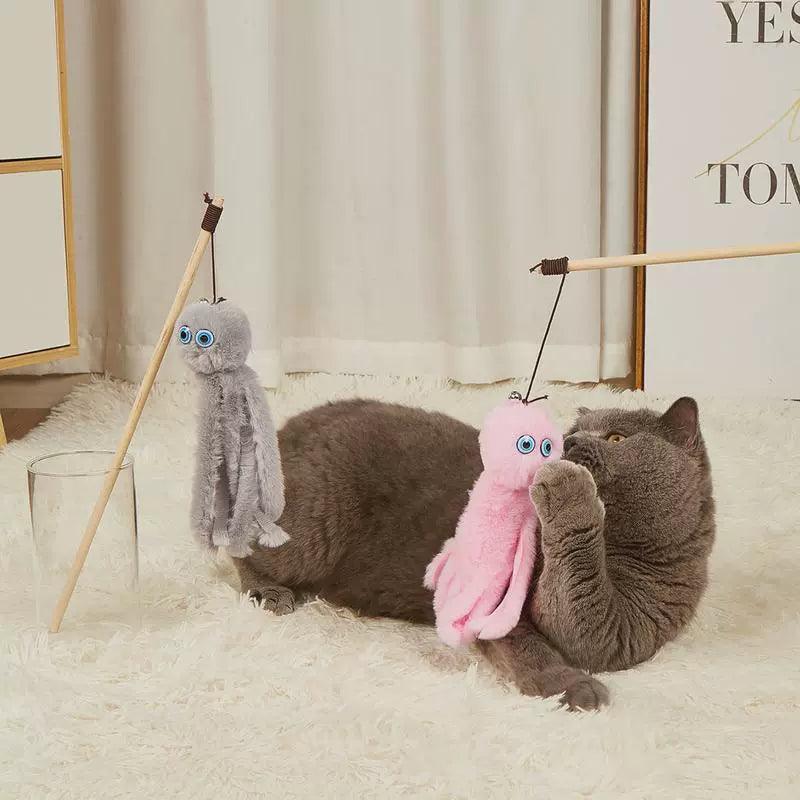 Octopus Plush Cat Toy - Interactive Funny Pet Play Toy - ClubOn