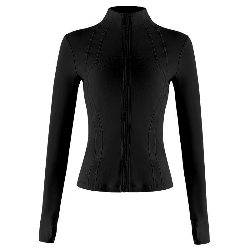 Slim Fit Zipper Jacket for Women’s Yoga & Fitness - ClubOn