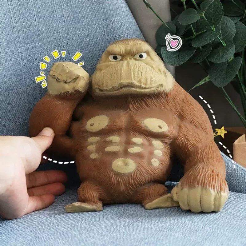 Giant Orangutan Squishy Antistress Toy - Elastic Fidget Fun - ClubOn