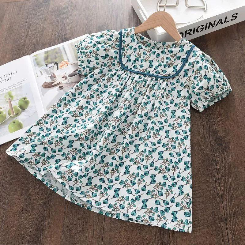 Melario New Summer Cotton Dress for Girls – Stylish Kids’ Outfit - ClubOn
