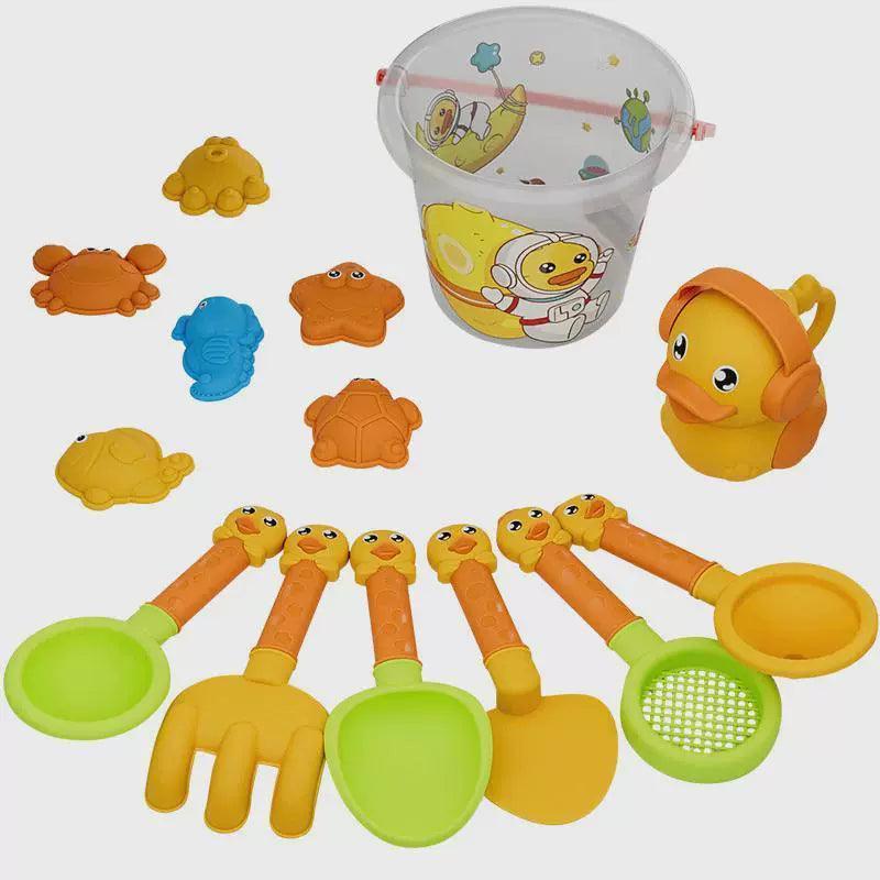 Children's Beach Toy Set – Bucket, Sand Molds & Play Tools - ClubOn
