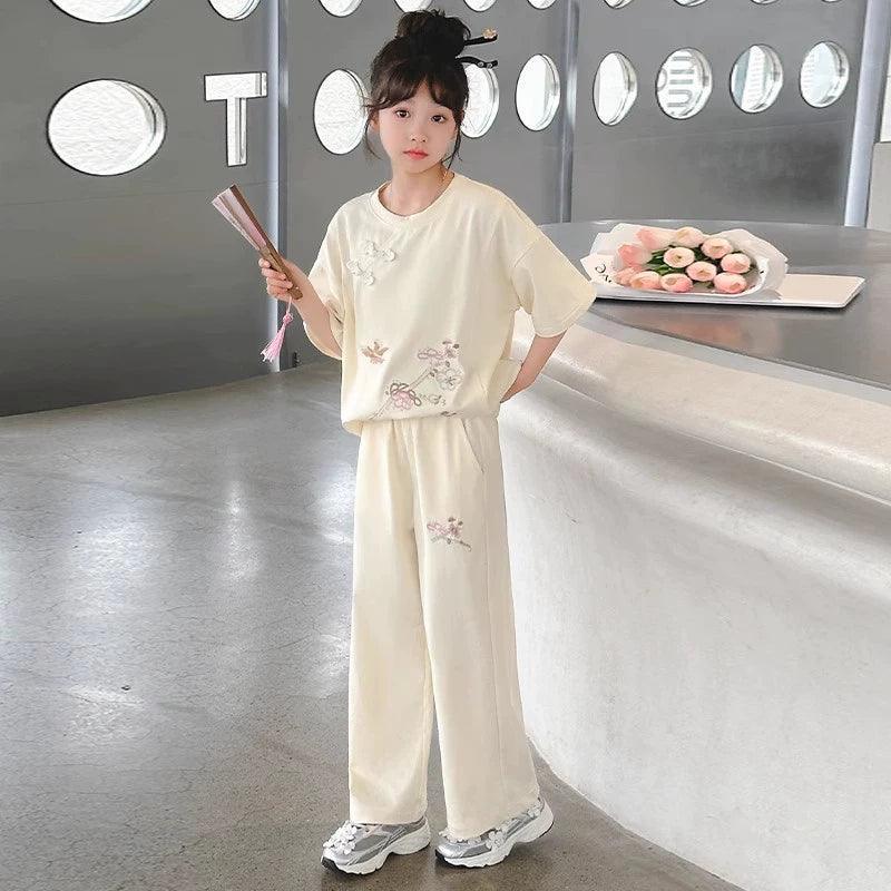 New Girls' Summer Sports Set - Style Two-Piece - ClubOn