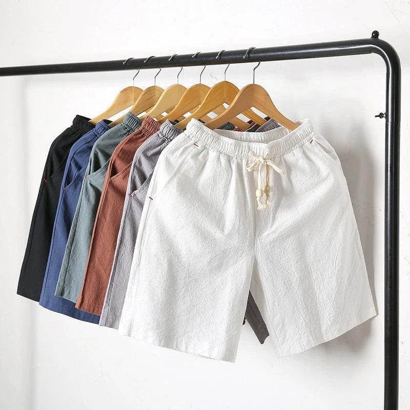Men’s Washed Cotton Shorts – Summer Casual Short Pants for Men - ClubOn