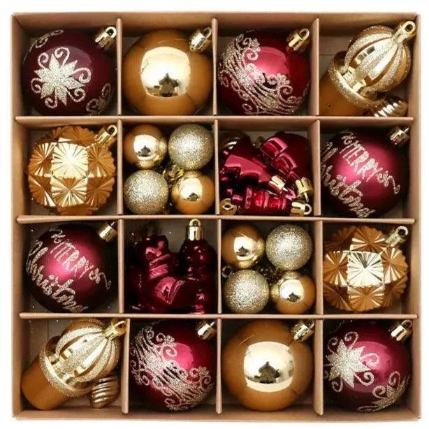 Macaron Christmas Ornament – Plastic Balls for Xmas Tree Décor - ClubOn