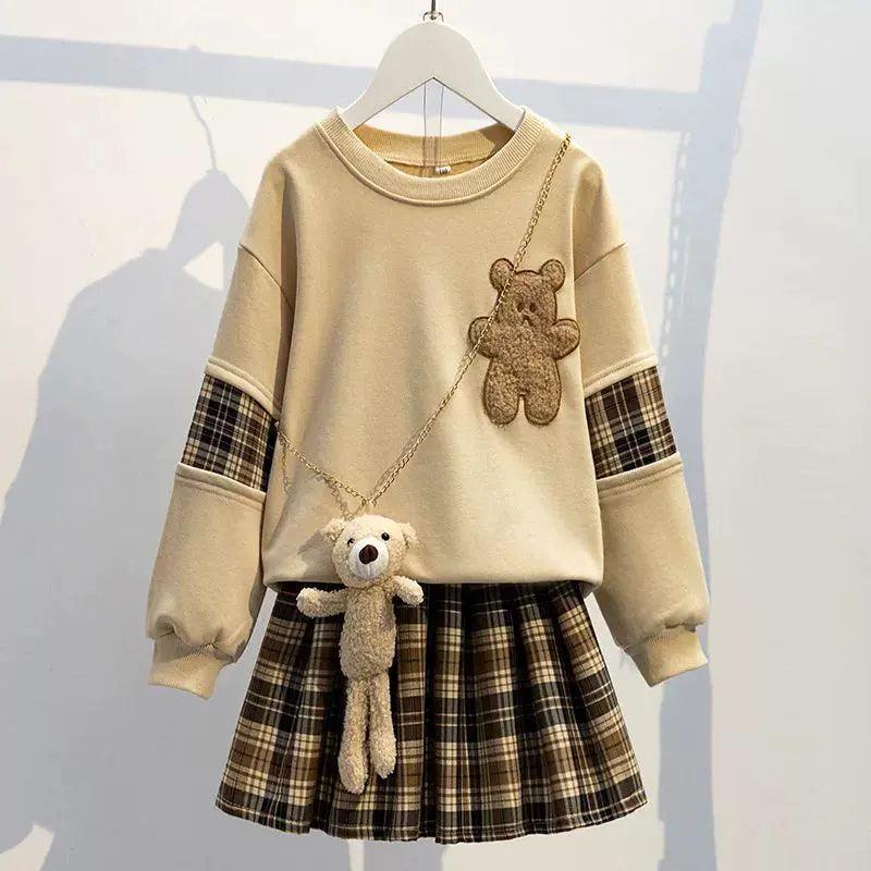 School Uniform Girls’ JK Suit – Cute Spring & Autumn Style - ClubOn