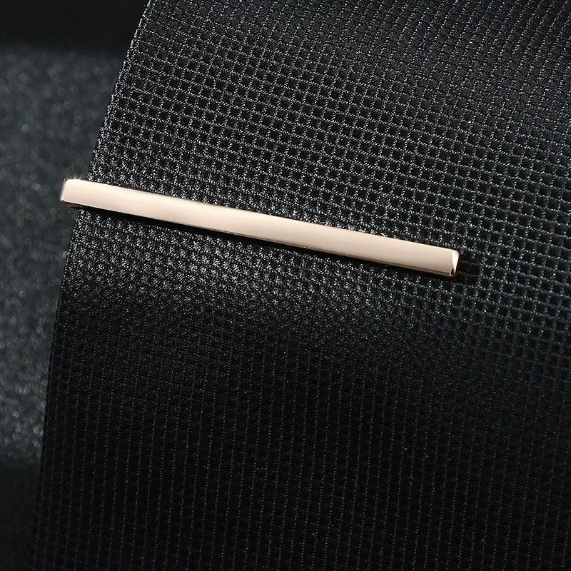 Simple Thin Tie Clip Men's Groom Wedding Professional Accessory - ClubOn