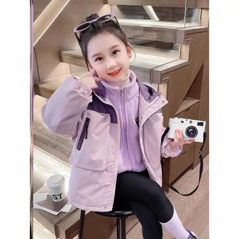Girls' Three-in-One Windproof Jacket - ClubOn