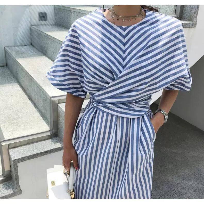 Fashion Split Loose Long Dress for Women - ClubOn