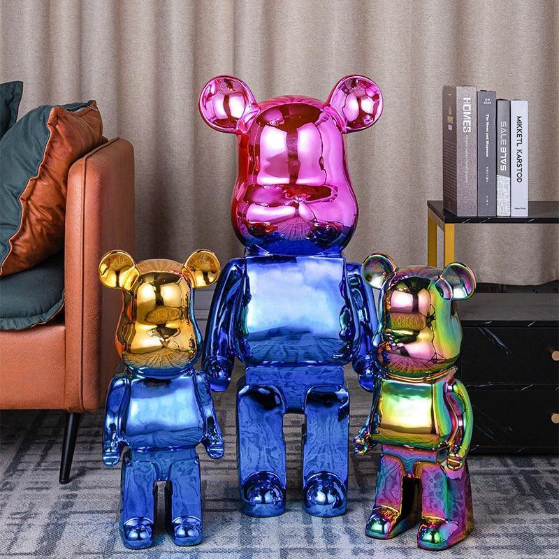 Electroplated Violent Bear Figurine – Bold Home Decoration - ClubOn