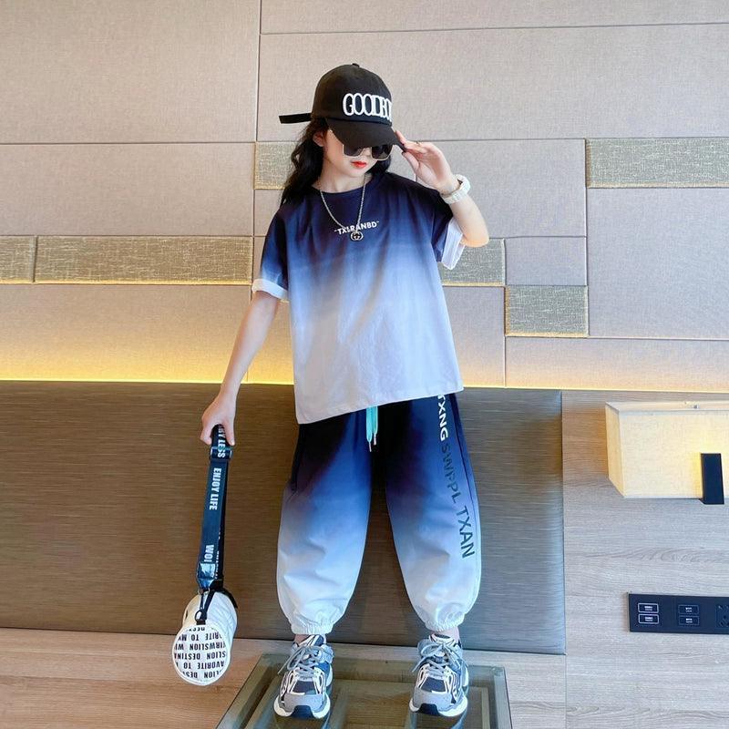 Trendy Girls' Summer Sports Set - Western Style - ClubOn