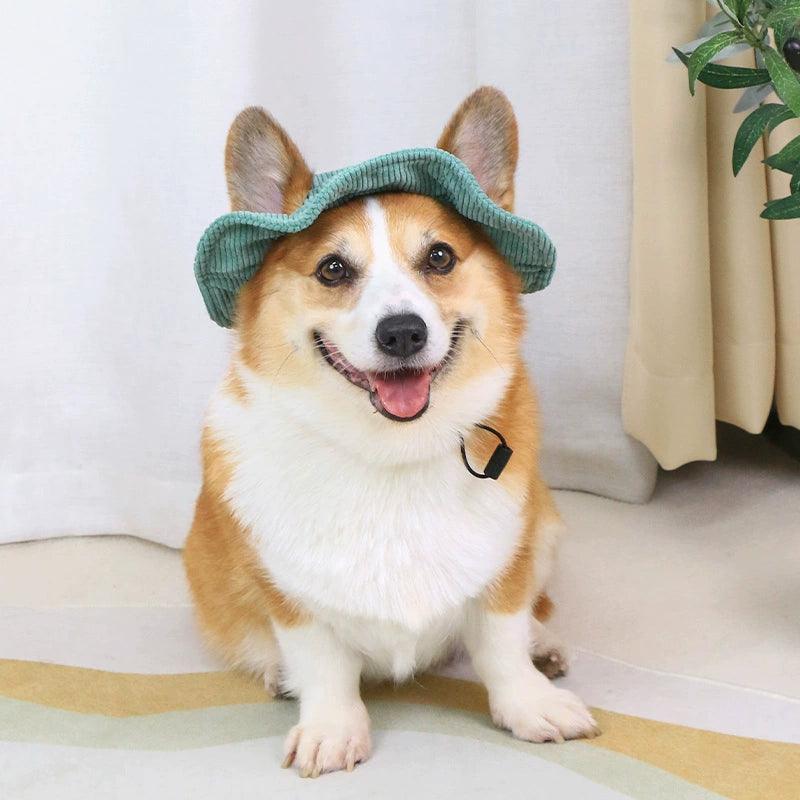 Pet Dog Fisherman Hat – Sunshade Hat with Ear Openings for Small & Medium Dogs - ClubOn