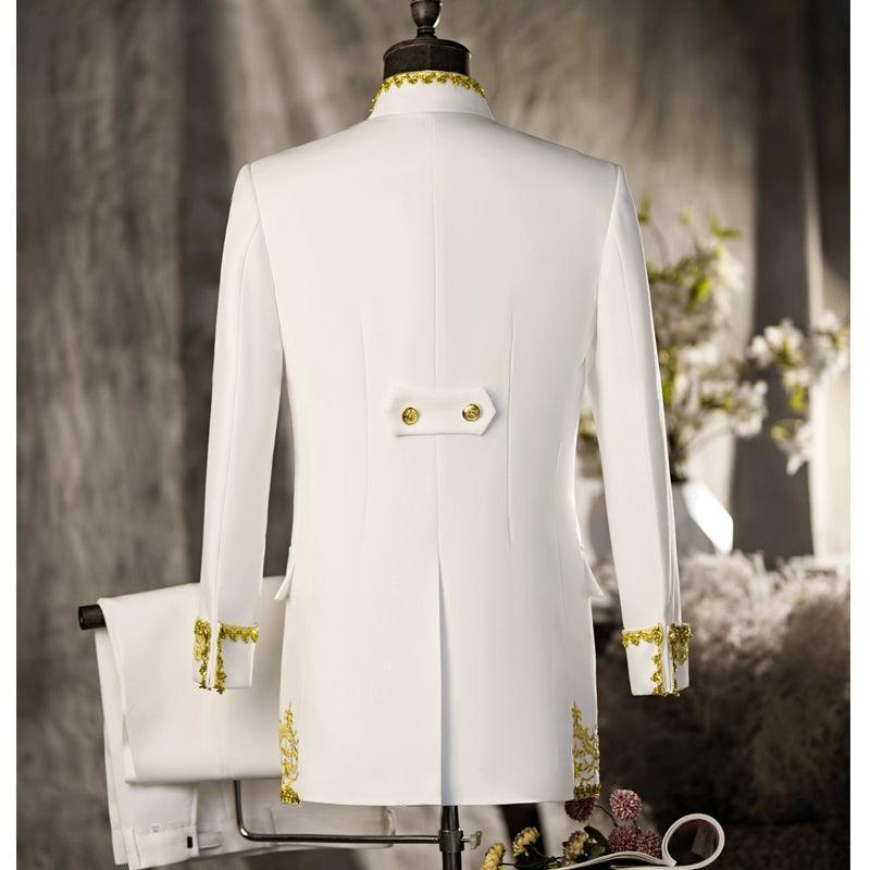 Men's Palace Retro Long Dress – European Drama Prince Stage Costume - ClubOn