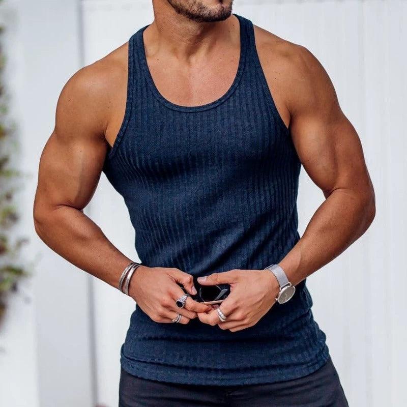Men's Gym Tank Top Vest Shirt Singlet Tops - ClubOn