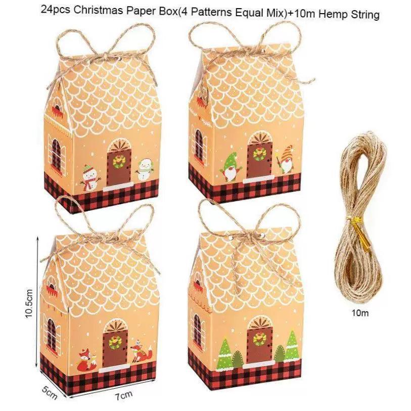 24pcs Christmas Gift Boxes with Countdown Stickers - Advent Set - ClubOn