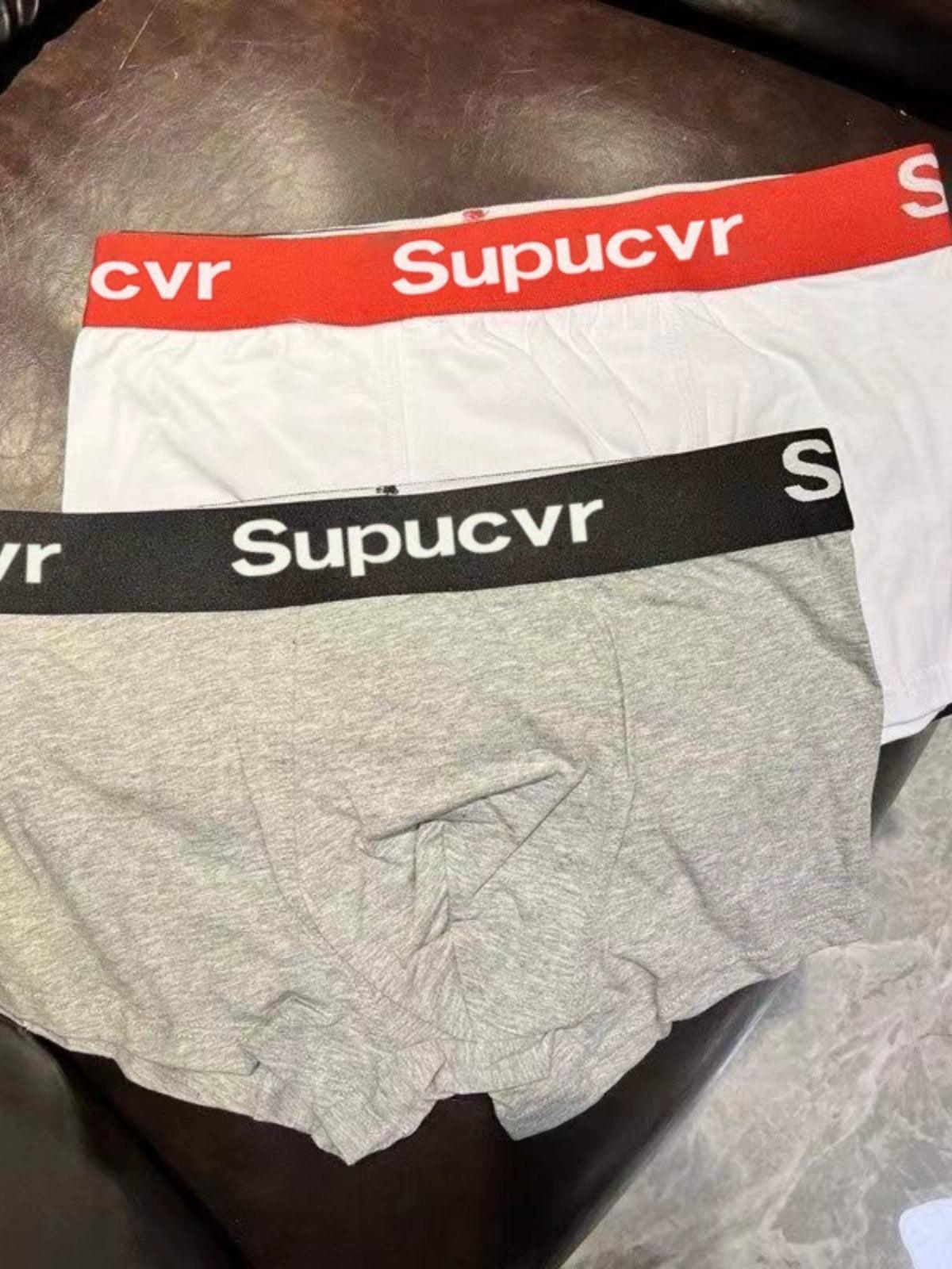 SUP Men's Solid Color Cotton Boxer Briefs - Comfortable & Sports Fit - ClubOn