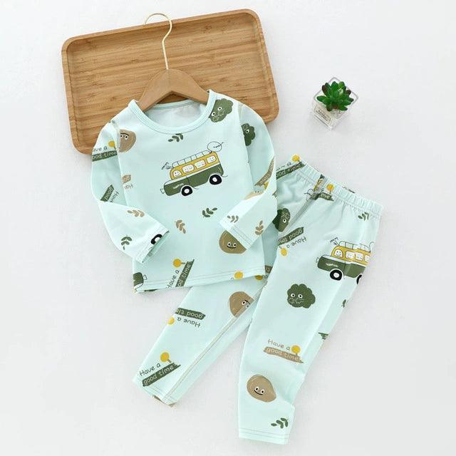 Children's Long Sleeve Pajama Set - Baby Boys Sleepwear - ClubOn