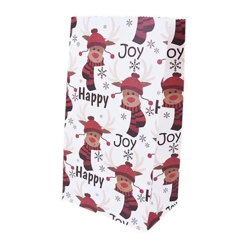10pcs 23cm Paper Gift Bags – Christmas Wrapping Bags Set - ClubOn