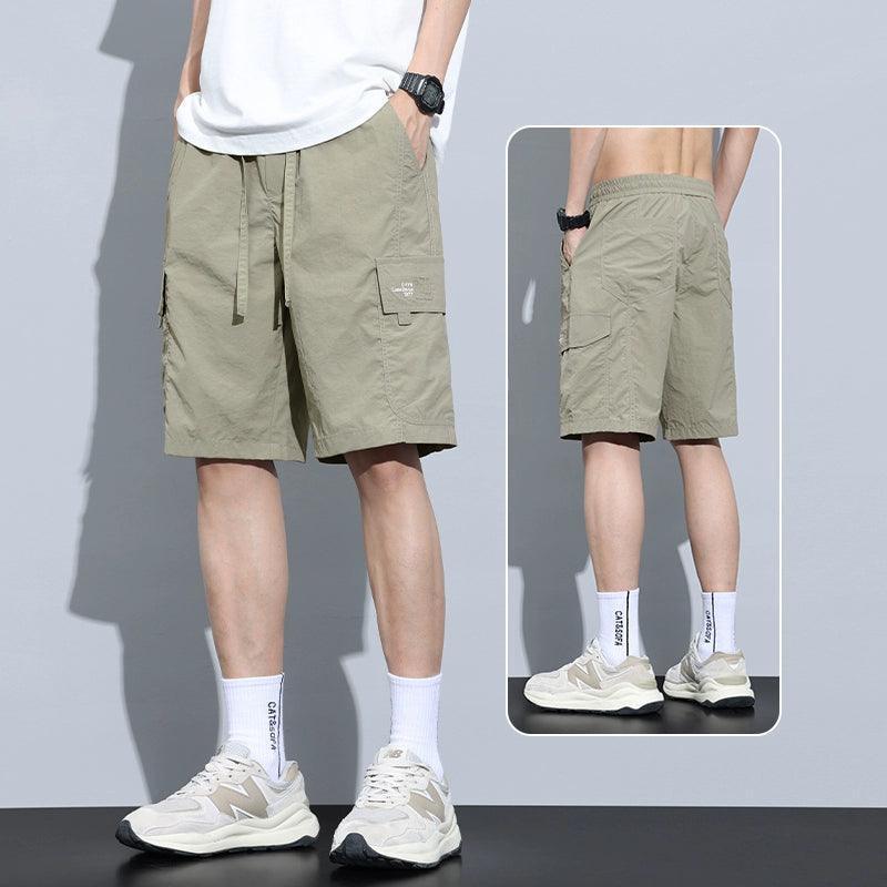 Men's Quick-Dry Workwear Shorts - Summer Ice Silk Casual Sports Pants - ClubOn