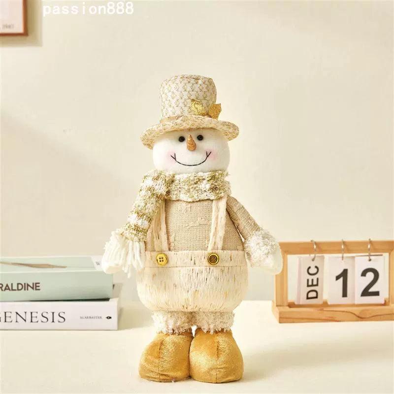 Christmas Old Man Snowman Elk Pendant with Stretch Legs - ClubOn