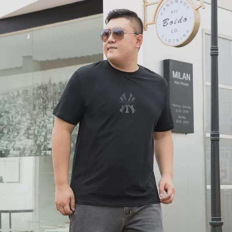 Summer Large Size T-Shirt for Men - Plus Size & Comfort - ClubOn