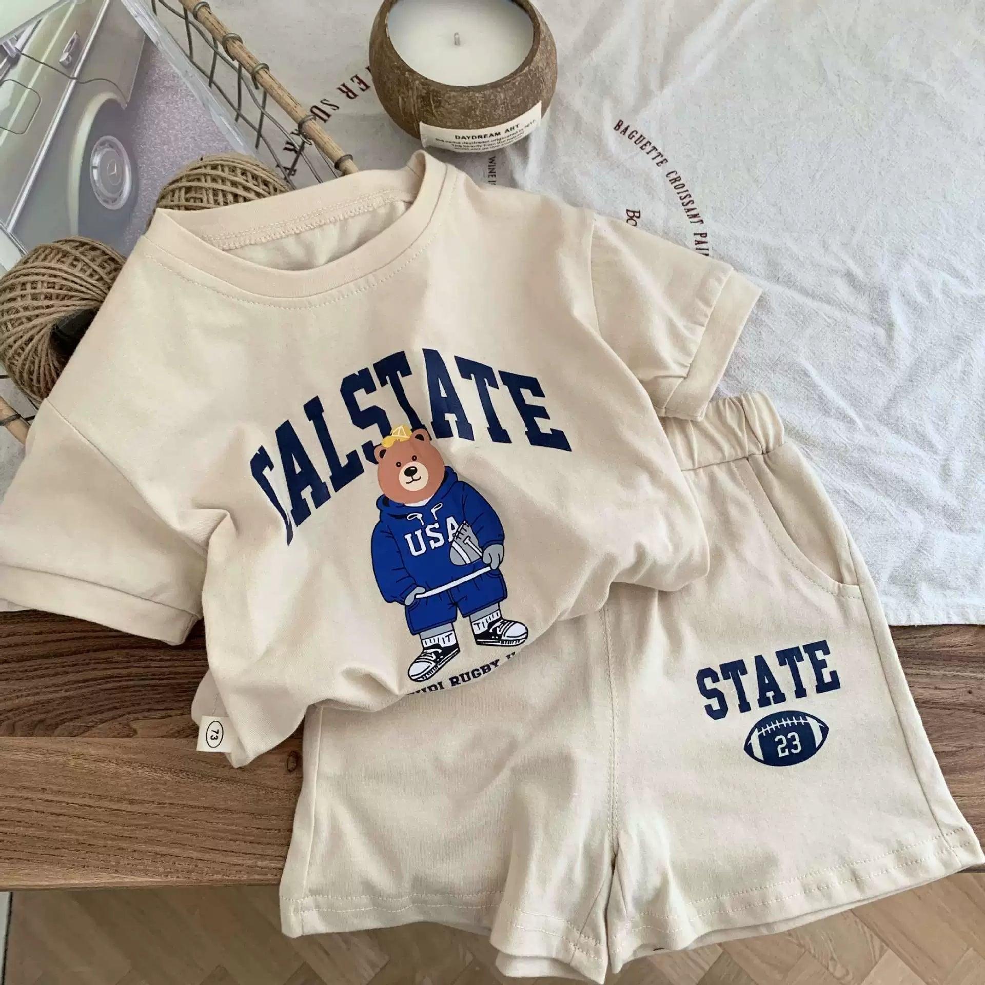 Children's Sports Suit 0-6 Years Old – Summer Boy Baby Set - ClubOn