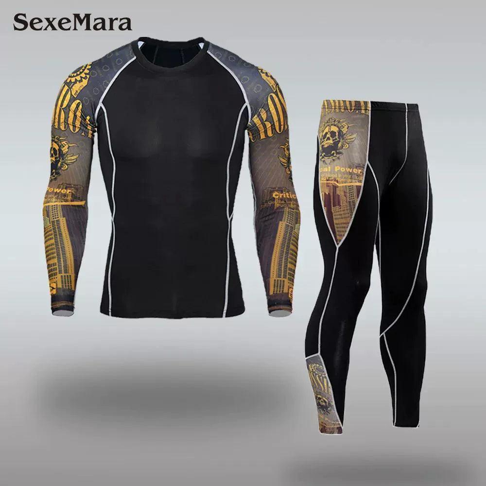 Men's Thermal Underwear Set - Compression Sport Suit for Sweating - ClubOn