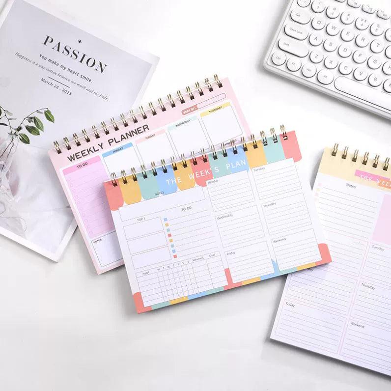 English Weekly Planner – PP Cover Notebook & Schedule Book - ClubOn