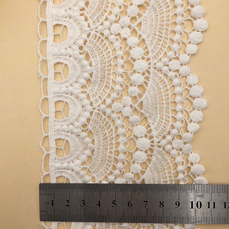 1 Yard 11cm Cotton Lace – Decorative Trim for Needlework & Garments - ClubOn