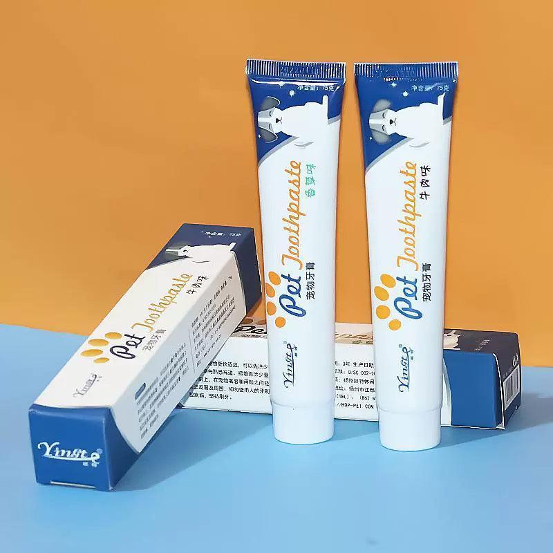 Pet Toothpaste Set – Soft Toothbrush & Oral Care for Dogs & Cats - ClubOn